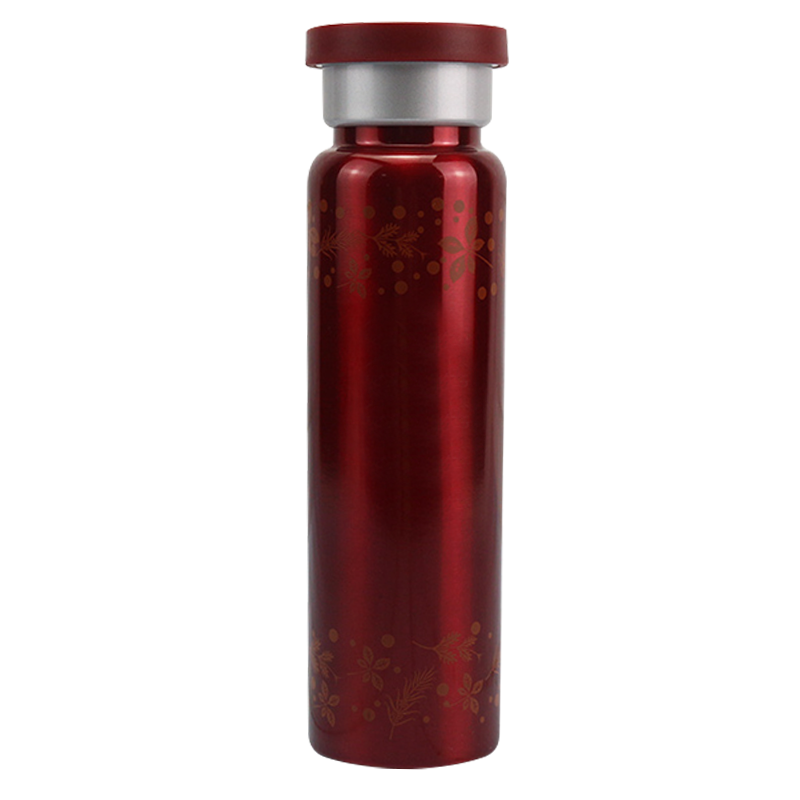 350ml Red Leak-proof and Non-slip Middle Mouth Design Sports Bottle
