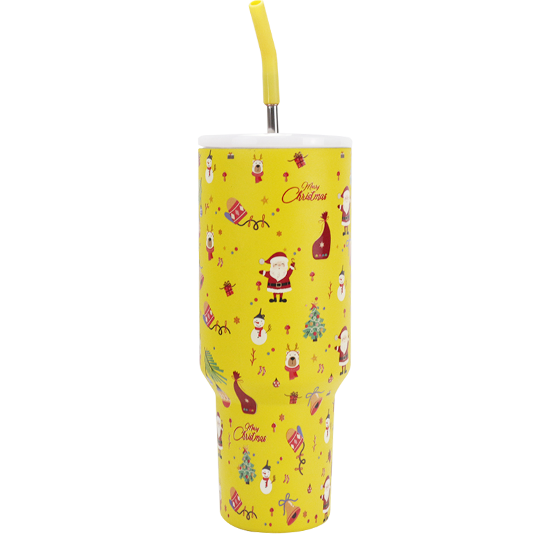 40oz/1200ml 304 Liner and 201 Outer Removable Leakproof Lid Car Tumbler