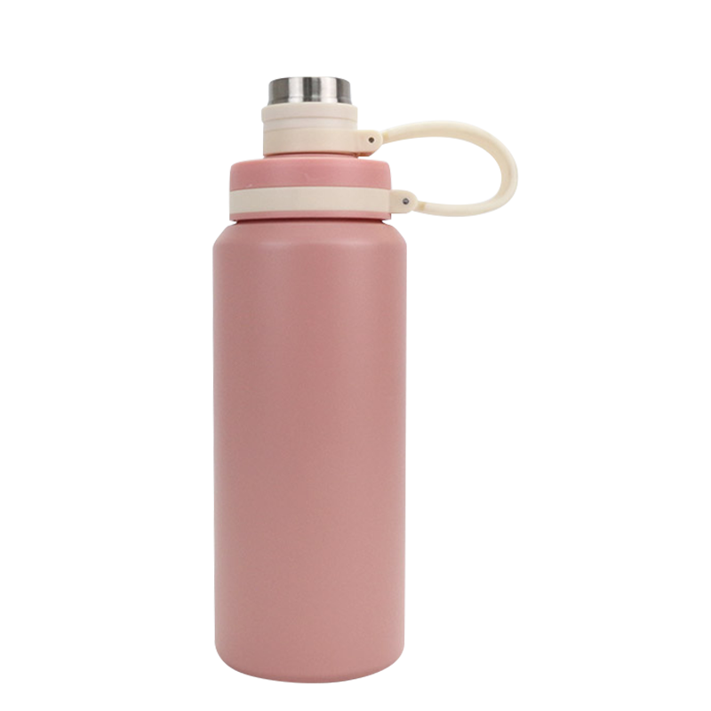 600/800ml Double-layer Vacuum Antibacterial Handle Rope Vacuum Thermos