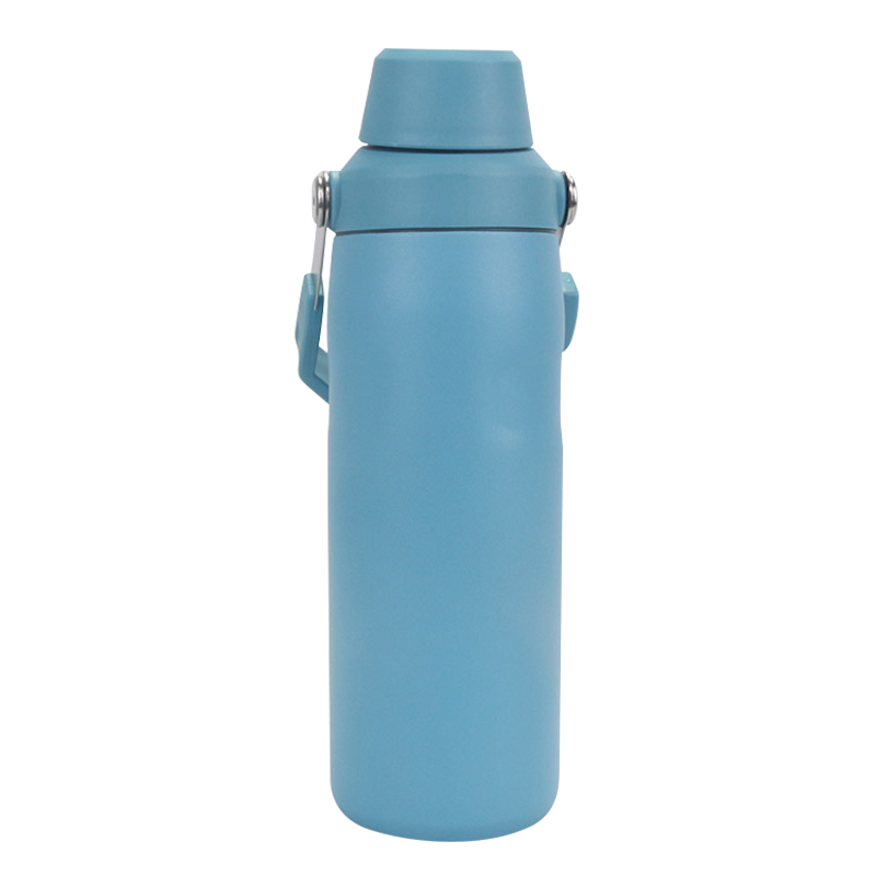 500ml 304 Stainless Steel Carrying Ring Slanted Mouth Design Vacuum Thermos