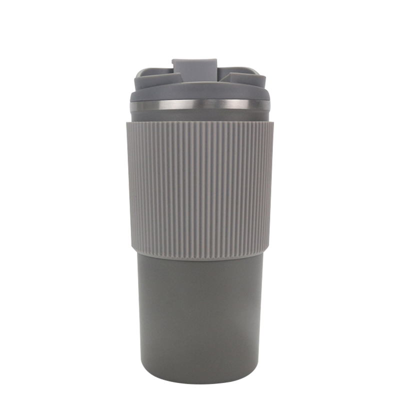 500ml Vacuum Coffee Mug with Silicone Sleeve