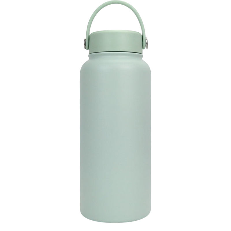 12oz/32oz EVA Material Carrying Ring Direct Drinking Frosted Sports Bottle