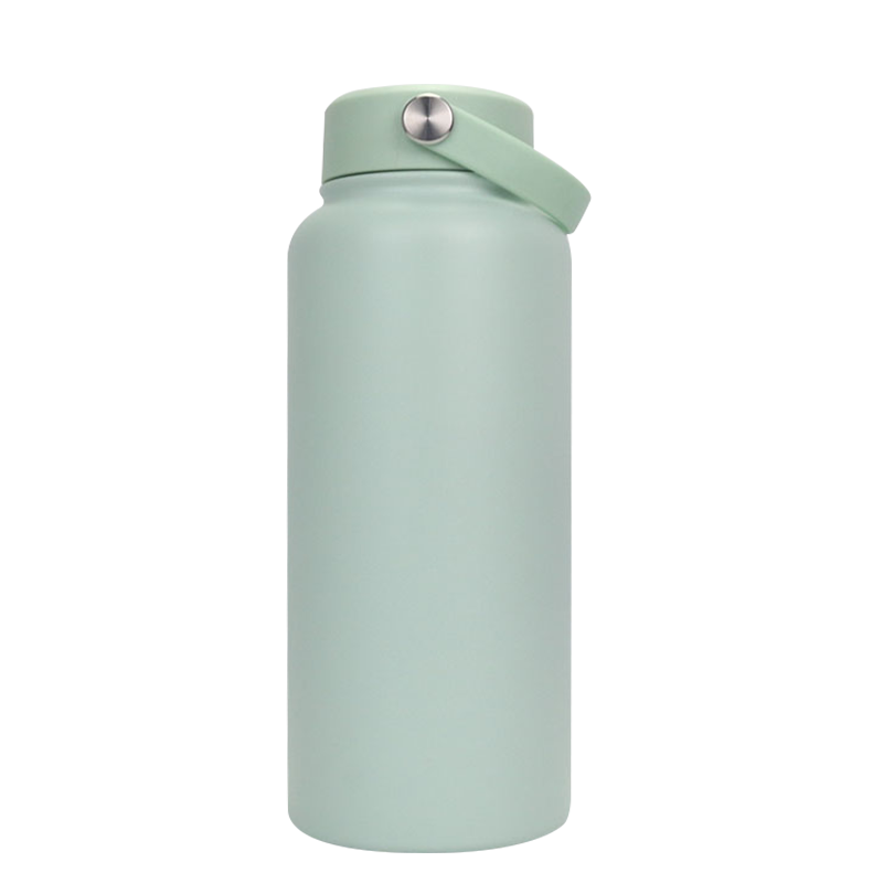 12oz/32oz EVA Material Carrying Ring Direct Drinking Frosted Sports Bottle