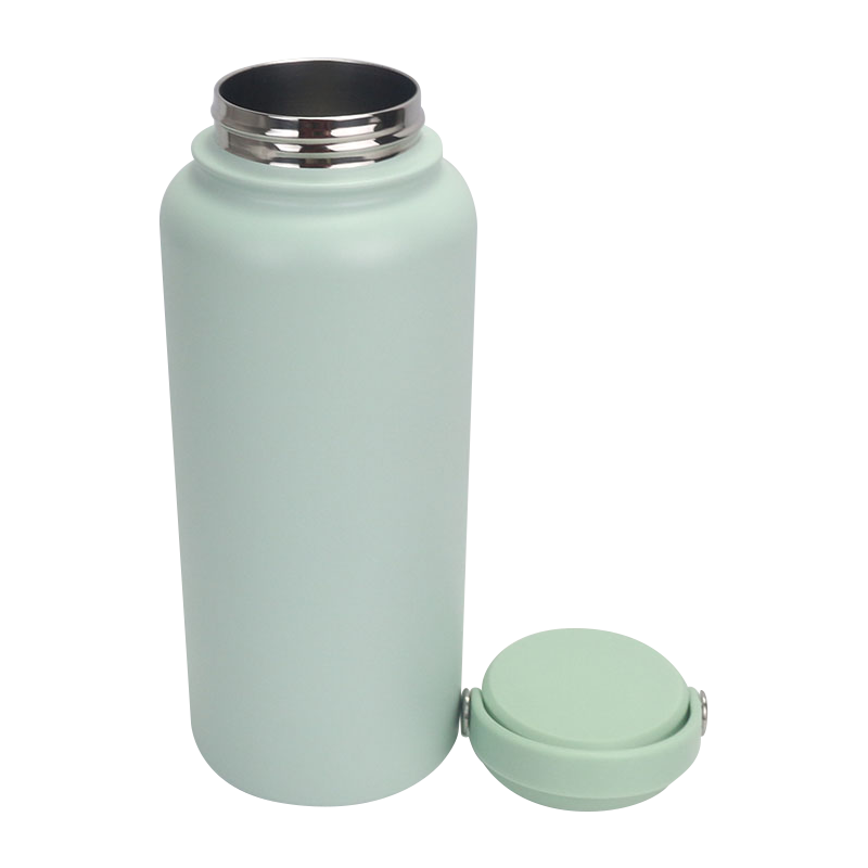 12oz/32oz EVA Material Carrying Ring Direct Drinking Frosted Sports Bottle