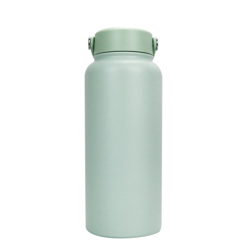 12oz/32oz EVA Material Carrying Ring Direct Drinking Frosted Sports Bottle