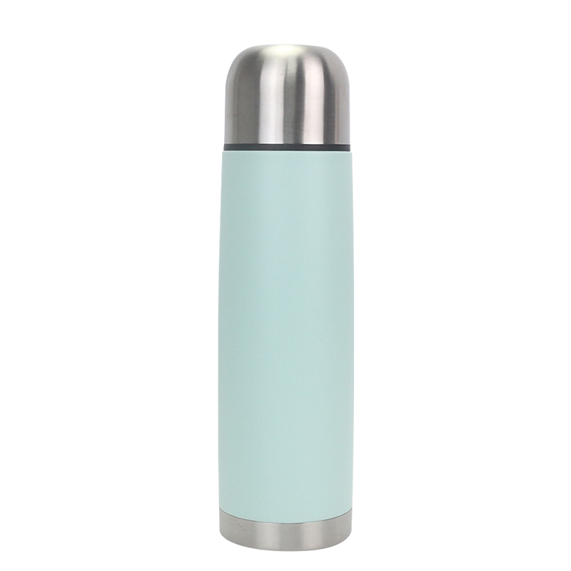 500ml Stainless Steel Double Cap Bullet Outdoor Vacuum Thermos