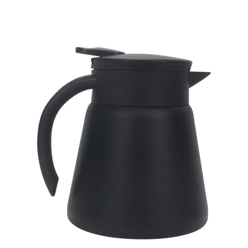 600ml One-Touch Pop-Up Lid Large Caliber Thermos Pot With Non-Slip Handle