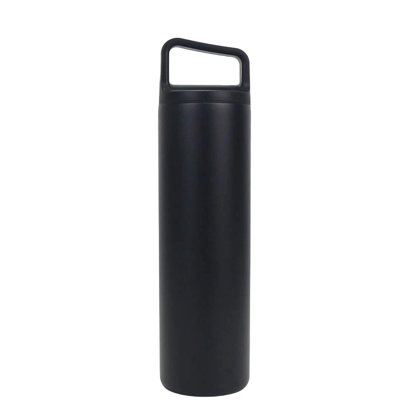 350/600ml Minimalist Straight Vacuum Thermos with Portable Handle