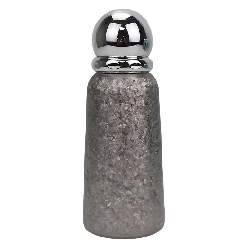 360ml Braided Handle Rope Titanium Cup with Spherical Mirror Lid