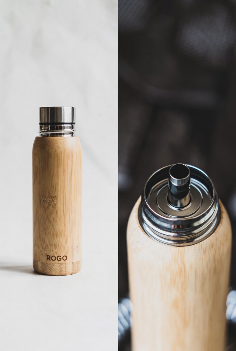 On-the-Go Eco Comfort with Aijun Bamboo Thermos Flask